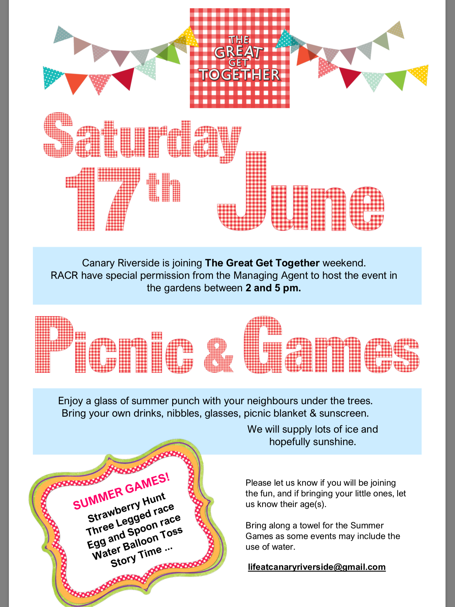 Great Get Together - Saturday 17th June