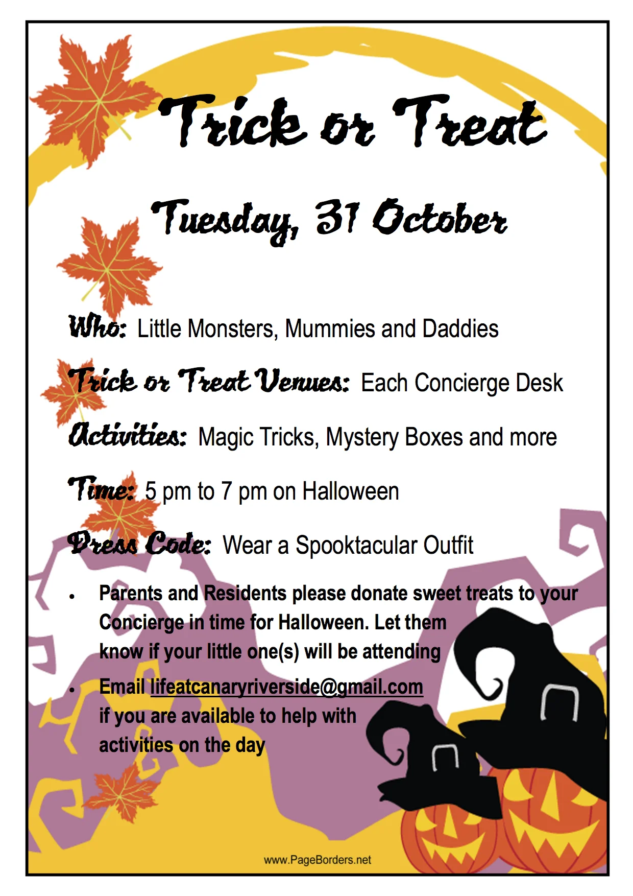 Halloween at Canary Riverside