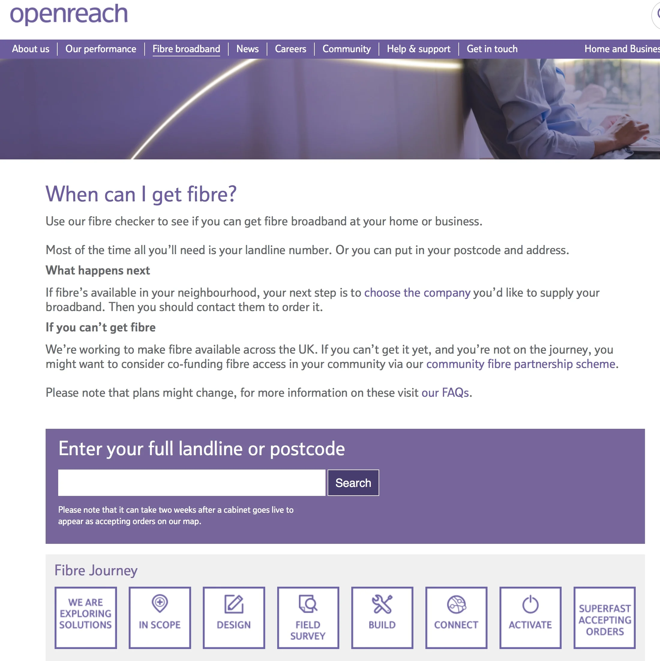 Superfast broadband problem resolved