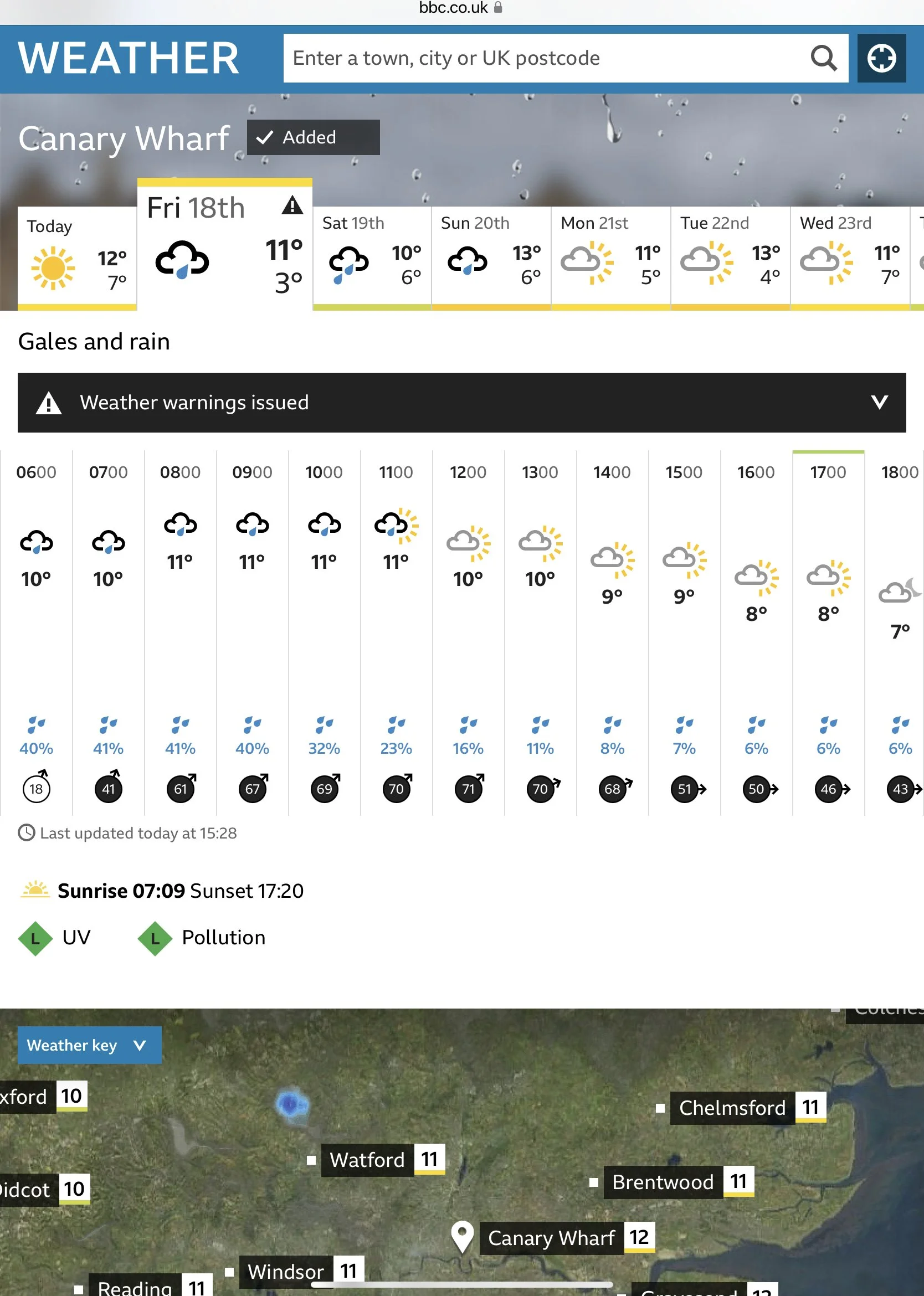 SEVERE WEATHER WARNING FRIDAY 18TH FEBRUARY