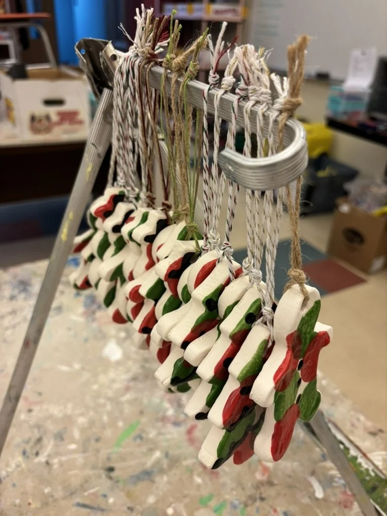   Holiday ornaments,  Ceramic, 2025 