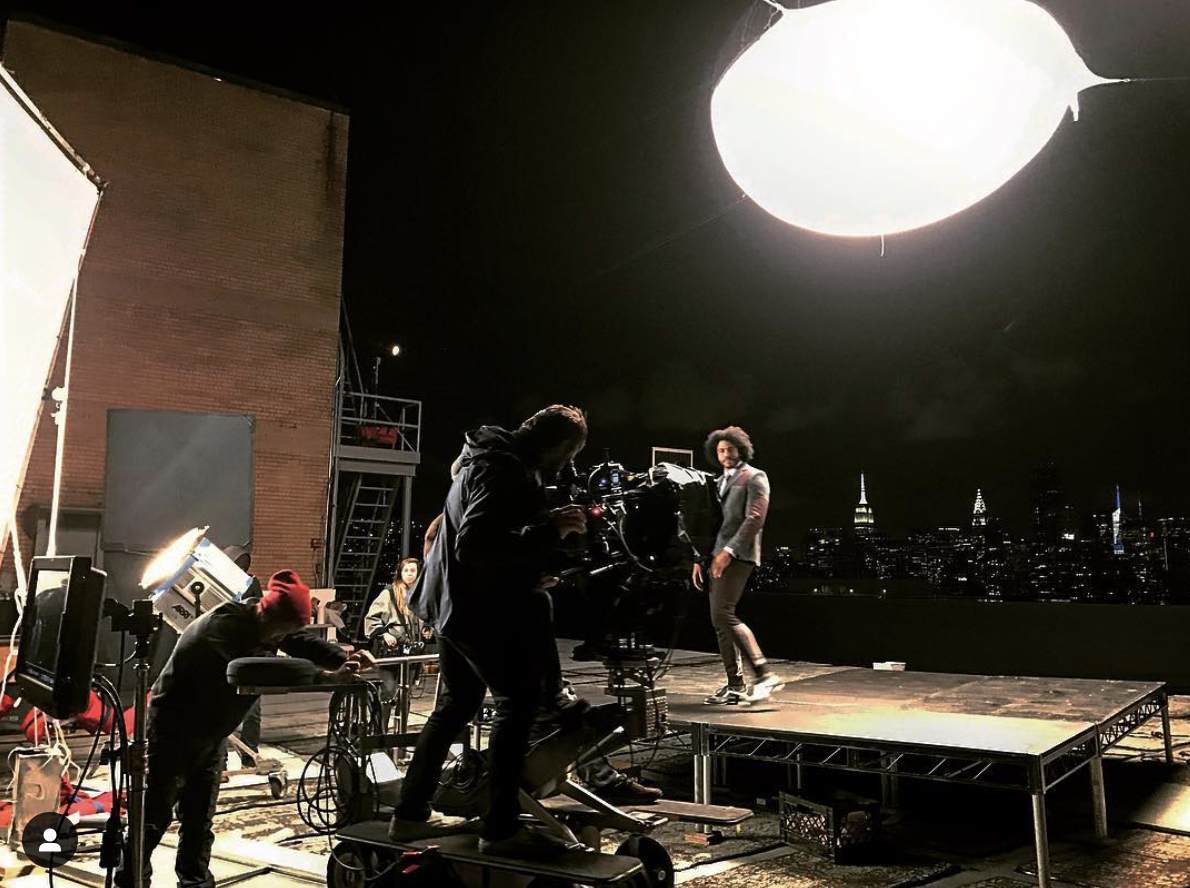 Filming Daveed Diggs onset of ‘NBA TV’ promo