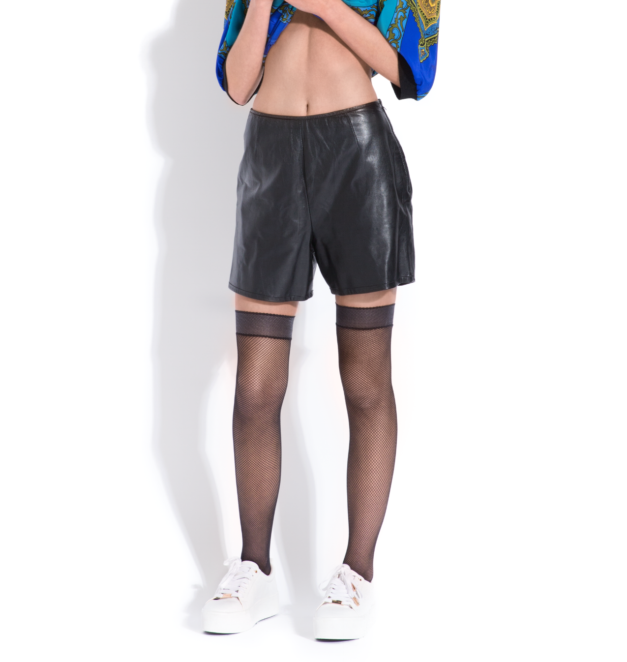 vintage leather shorts