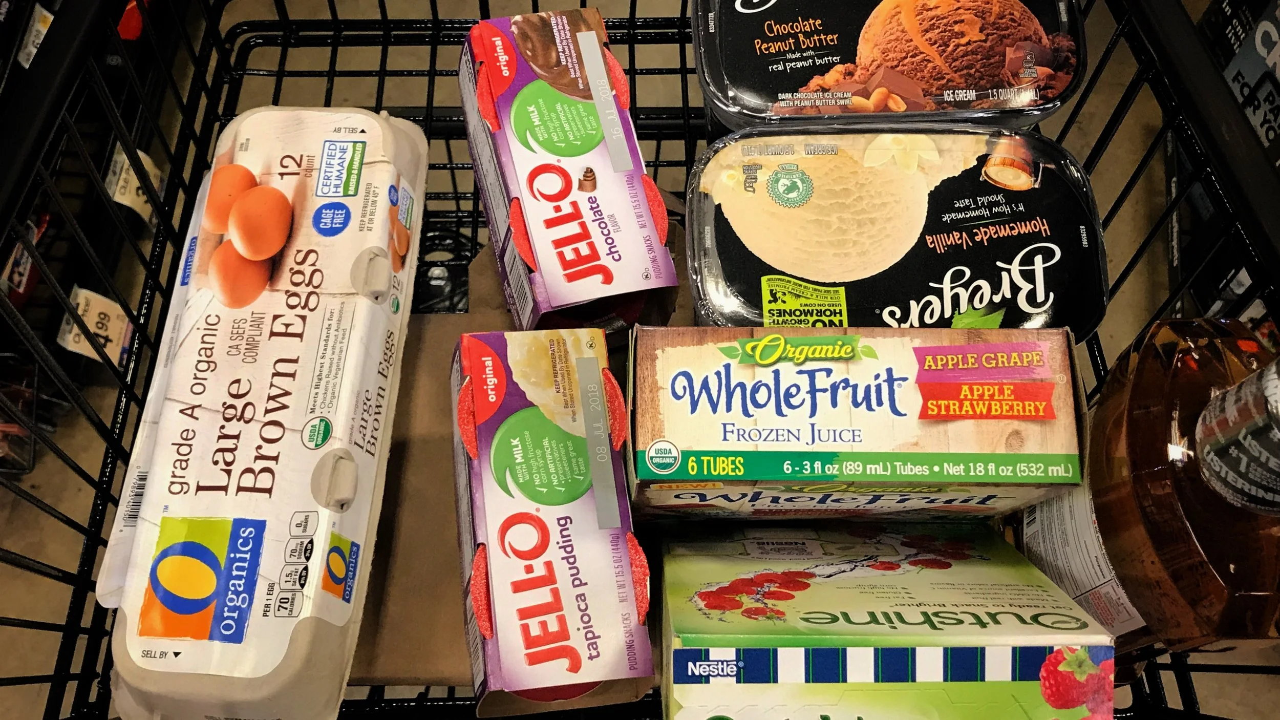 Not product placement, just today’s shopping.