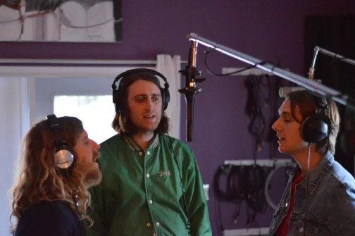 Trev Ev Tim around mic.JPG