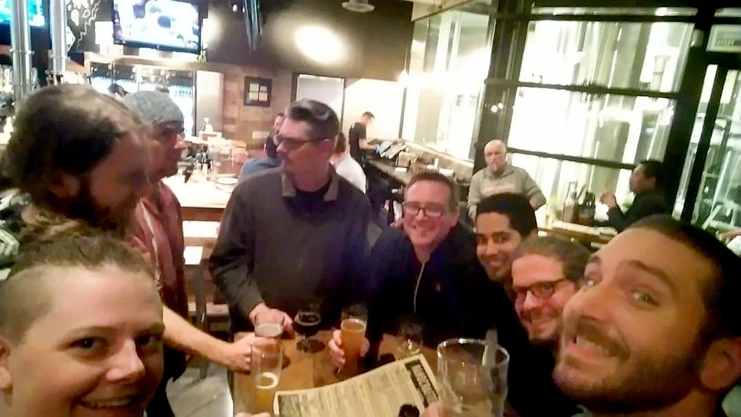 Artist dinner before we went to see Star Wars Episode VII