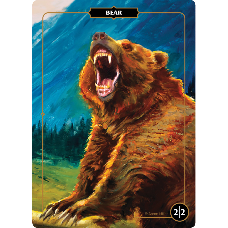 3x Bear #1 Custom Altered Tokens MTG Modern Horizons 