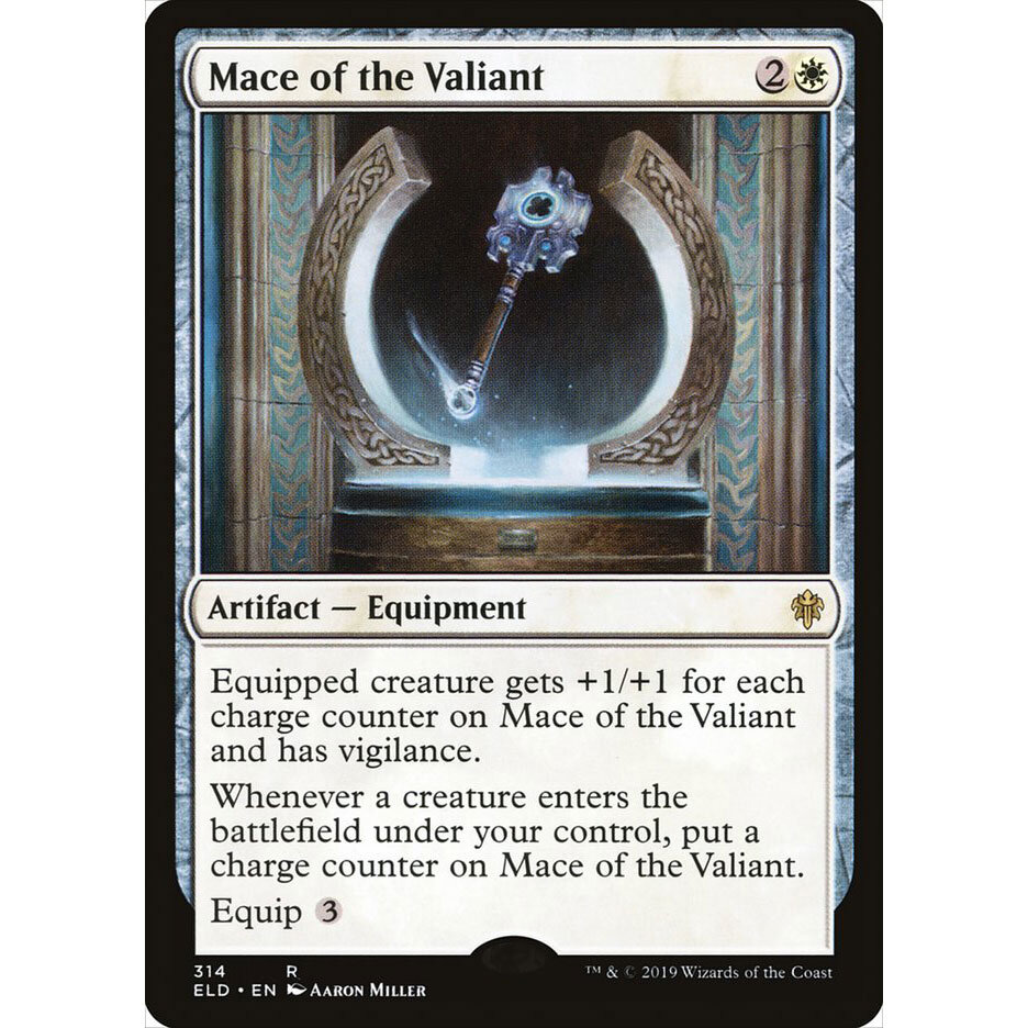 Mace of the Valiant Throne of Eldraine MTG Ships Now! Pack Fresh M/NM
