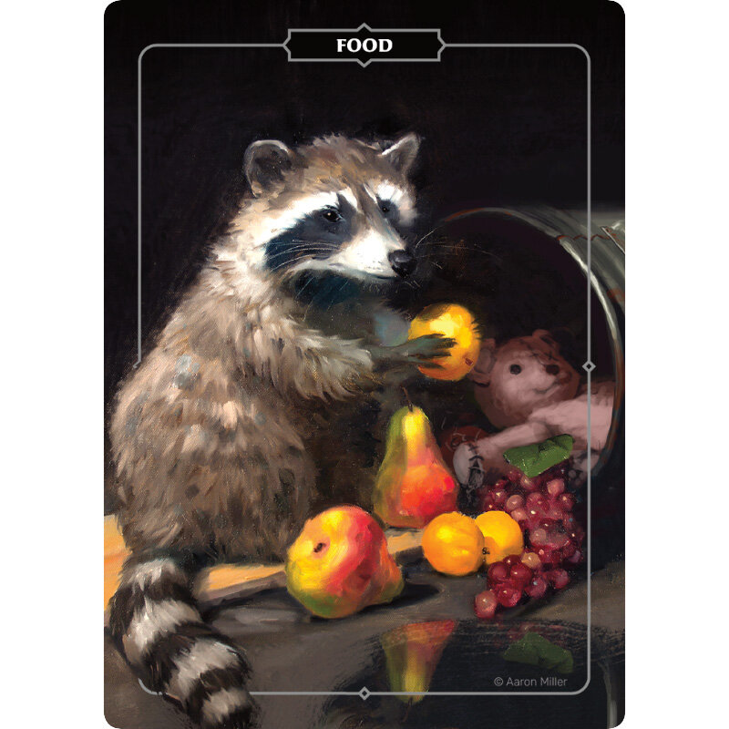 Food Token Trash Panda ron Miller Fantasy Art Illustration