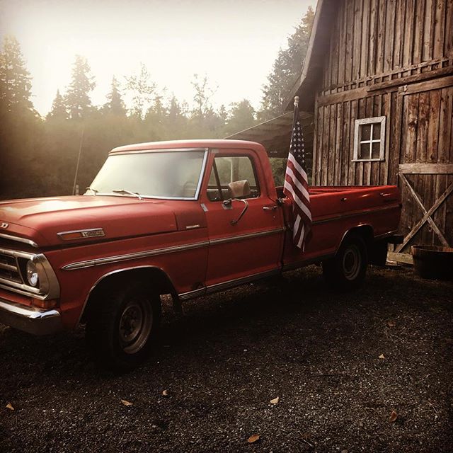 My truck and barn for film I'm shooting. #seattle #fordtruck