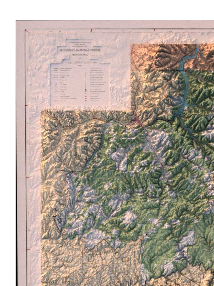 National Scenic Trail Allegheny National Forest Hiking Map