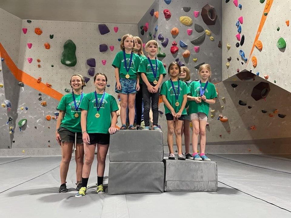 Look at this team of strong girls taking home the Warren Youth Climbing League Championship at Goat Fort Climbing last night! Way to go, Team AO! We are so proud of you!!