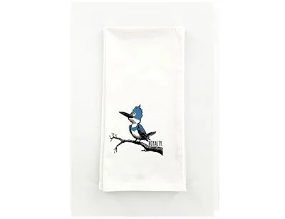Belted Kingfisher - Royalty Tea Towel