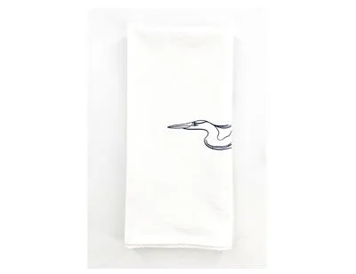 Great Blue Heron - River Pterodactyl Tea Towel
