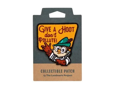 Give A Hoot Embroidered Patch