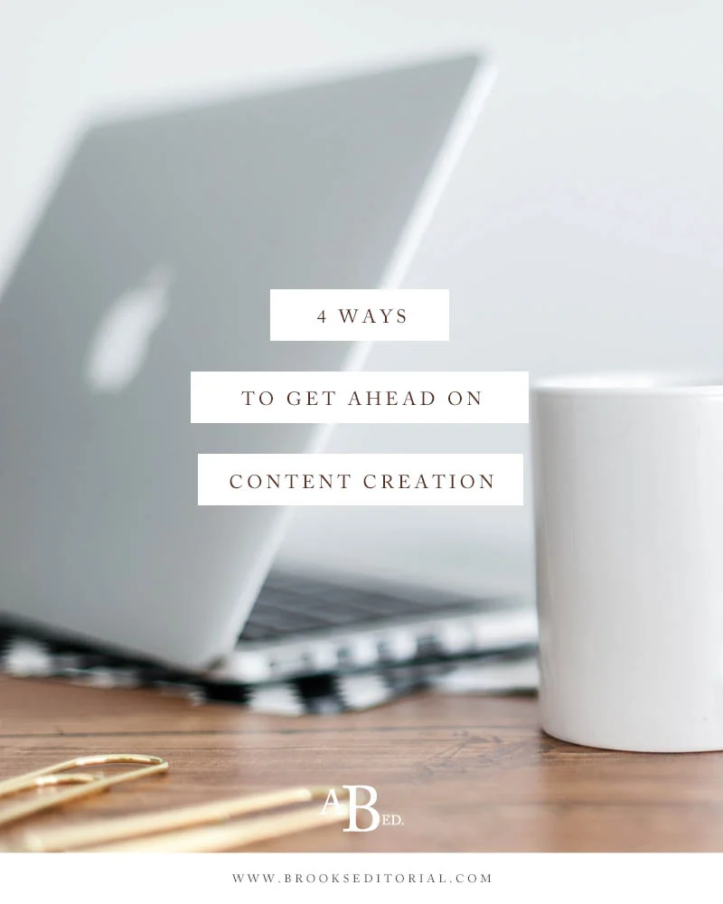 Is your blog stressing you out? Try these 4 simple tips to get ahead on content creation. Say goodbye to stressful blogging and hello to quality posts scheduled months in advance!