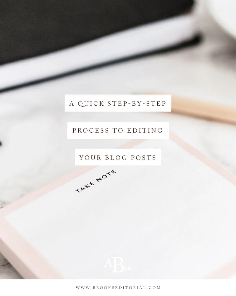 Editing your blog posts has to take a ton of time, right? Not necessarily! With a little intentionality, you can cut down on the time it takes to edit your posts. Get started with this quick step-by-step process to editing your blog posts.