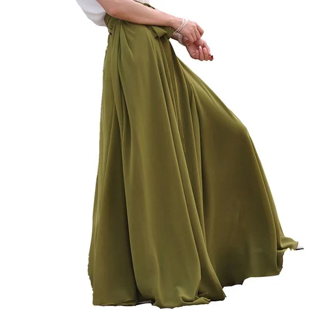 Green Maxi Skirt