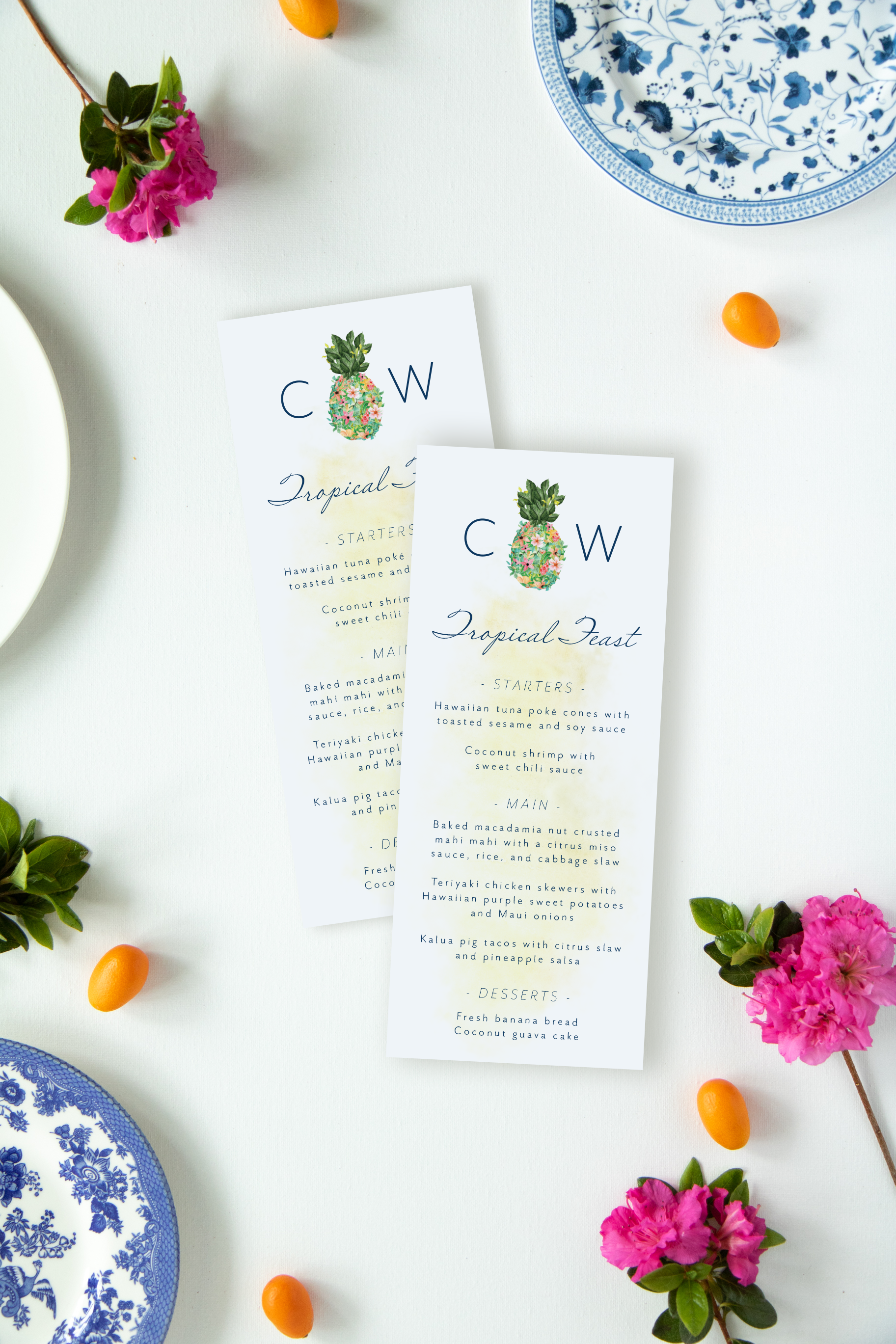 Island Suite Menu