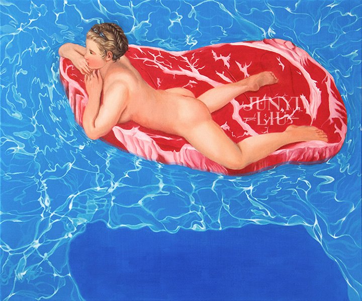Meat Me by the Pool (Sold)