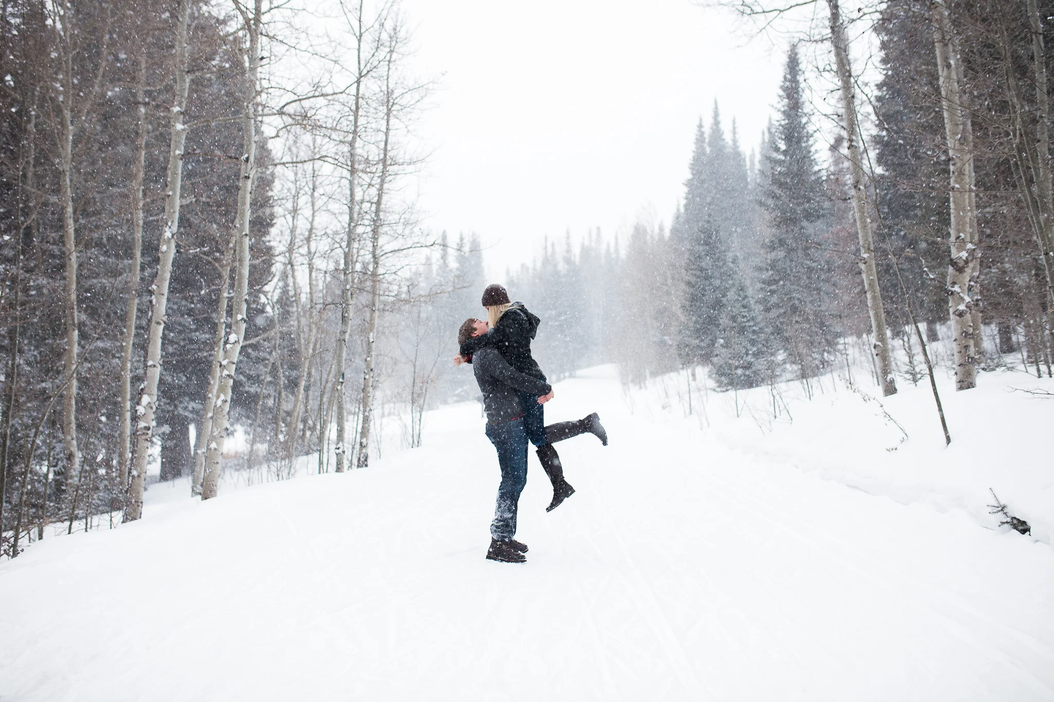 In the winter months, it can be hard to find inspiration when its stormy and bleak. After a skiing trip to Tie City off Happy Jack I just knew I had to shoot there! Matt and Reilly asked for wintery mountain engagements - so I knew it was the perfect opportunity! https://www.wyomingweddingphotographer.com/megan-lee-photography/reilly-matt-medicine-bow-wyoming-engagement-session