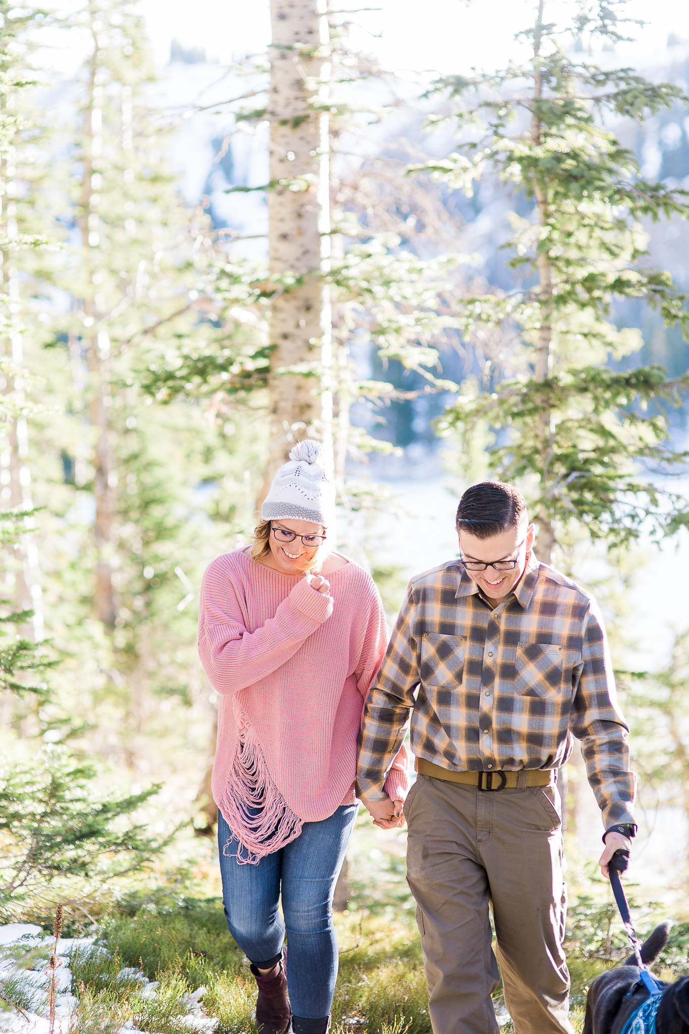 The thing I love about fall is that I get to re-visit with clients and friends for their holiday photos. Jessica, John, and George met with me in The Snowies just after the first snowfall of the year for their holiday cards. I just love how happy they are in this shot - and always! https://www.wyomingweddingphotographer.com/megan-lee-photography/lake-marie-snowy-range-mountains-couples-session