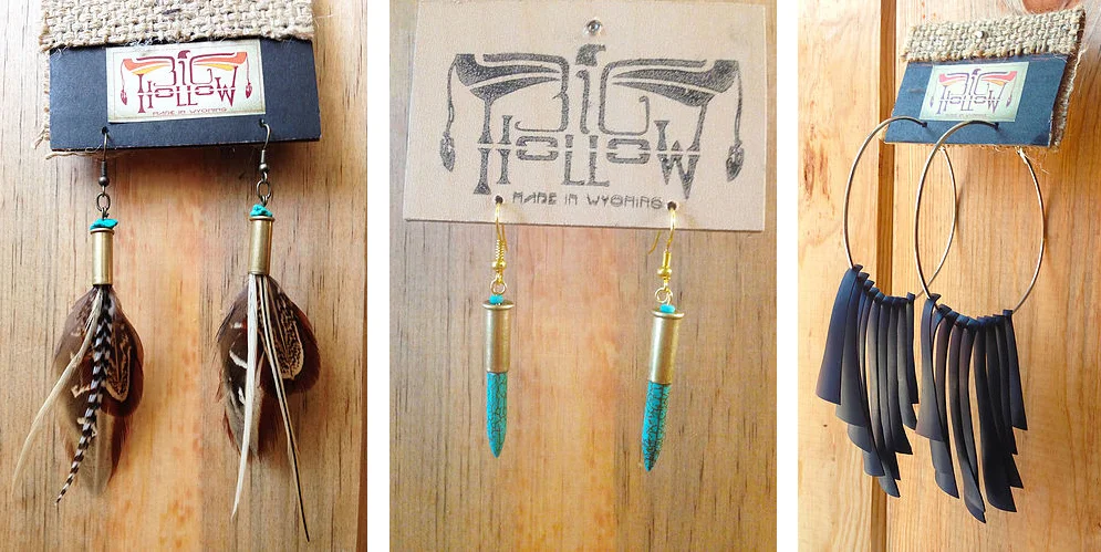 Jewelry - From the edgy to the rustic, Big Hollow's repurposed earrings are perfect for the true Wyoming mountain girl.