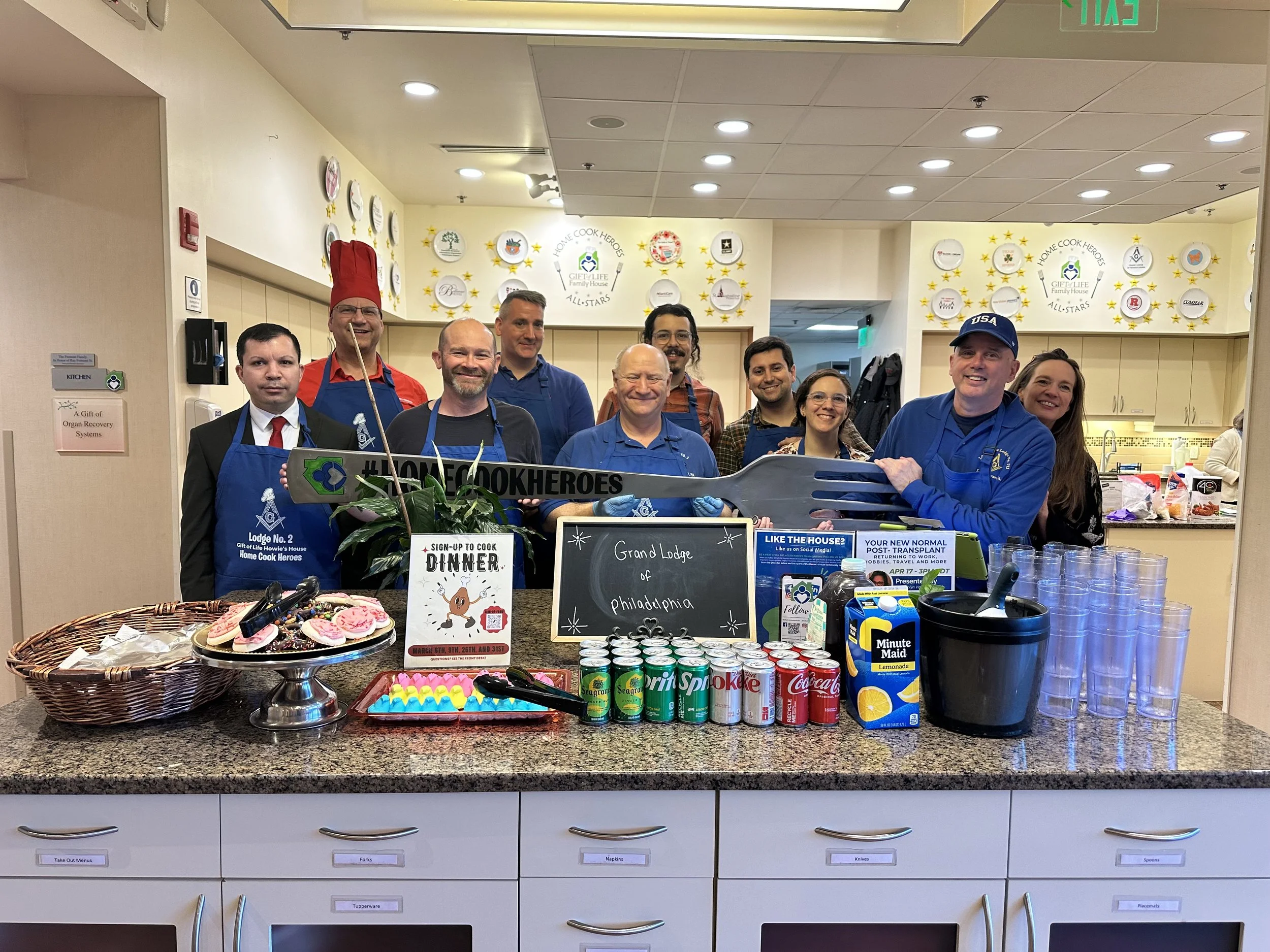 Lodge No. 2 Cooks at Gift of Life Howie's House