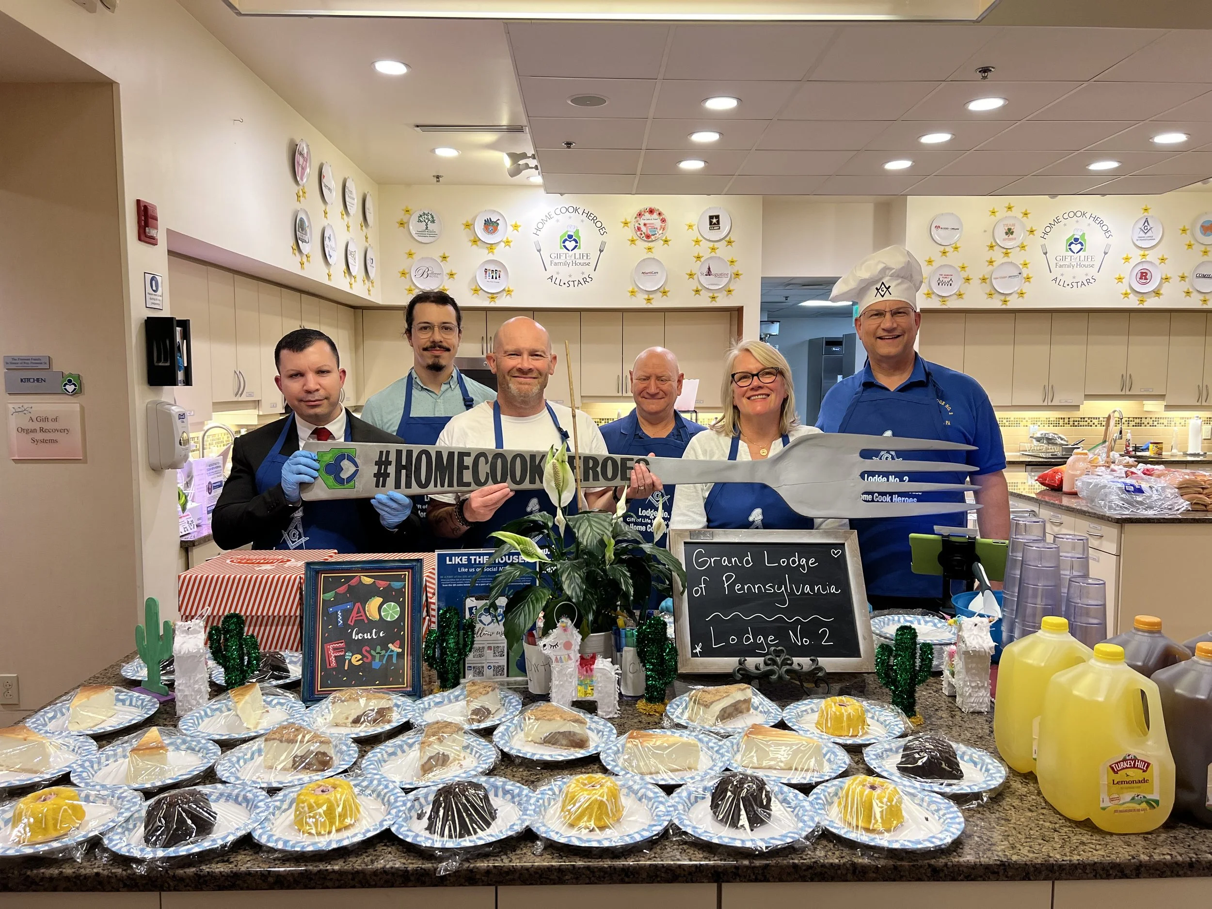 Lodge No. 2 Cooks at Gift of Life Howie's House