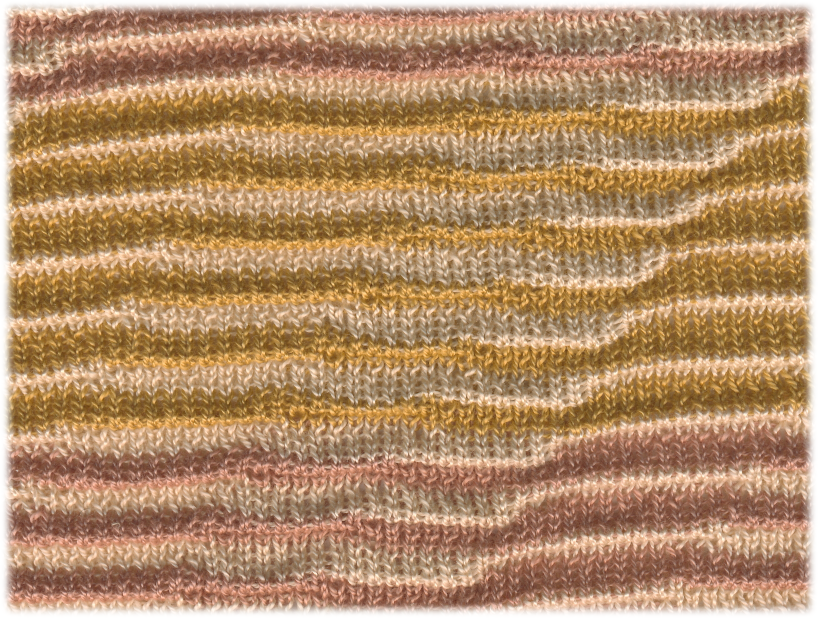 Two-Color Rippled Jacquard | 100% Cotton
