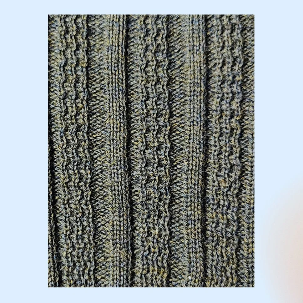 Straight and Racked Stitches in the Same Row