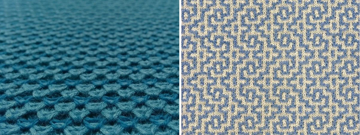 two jersey tuck swatches