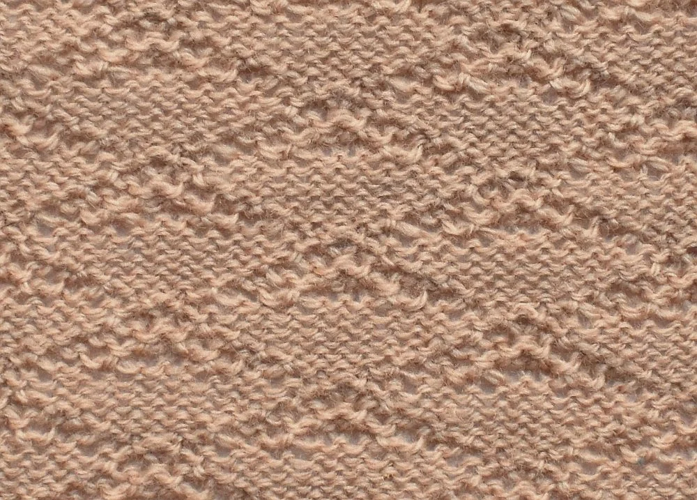 Tan jersey tuck swatch in wool