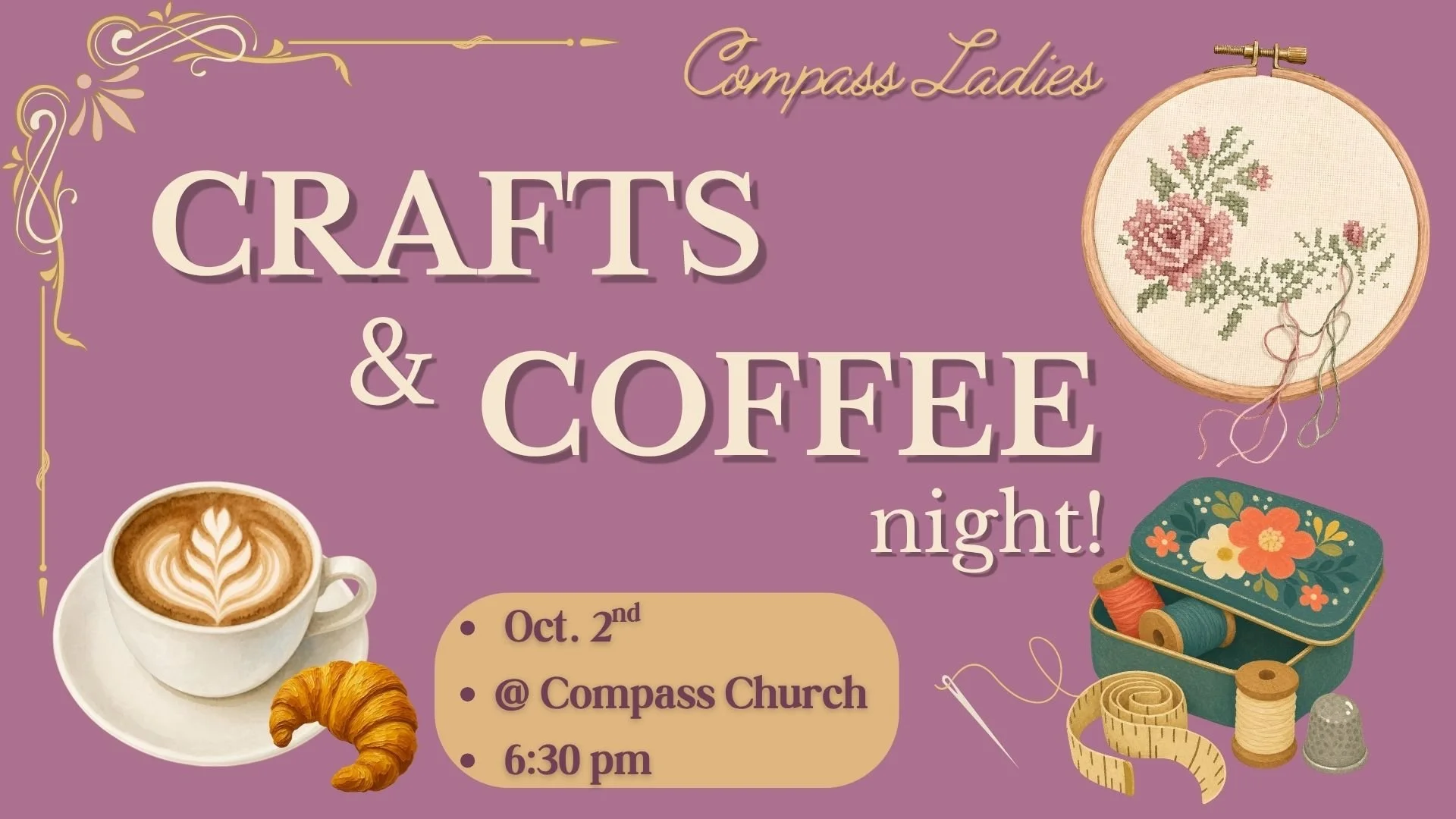 Compass Church Crafts &amp; Coffee Night