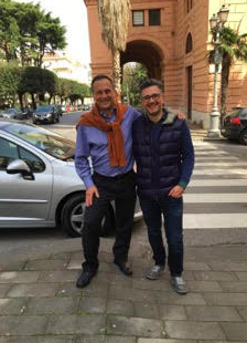 Dr. Rubinfeld and Professor Ostraloco in Salerno, Italy