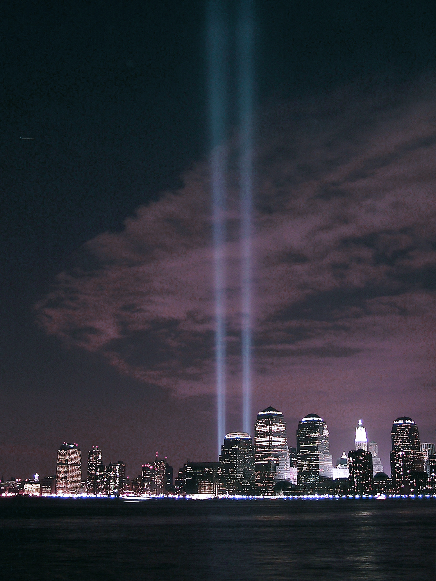 Tribute seen from Liberty Island