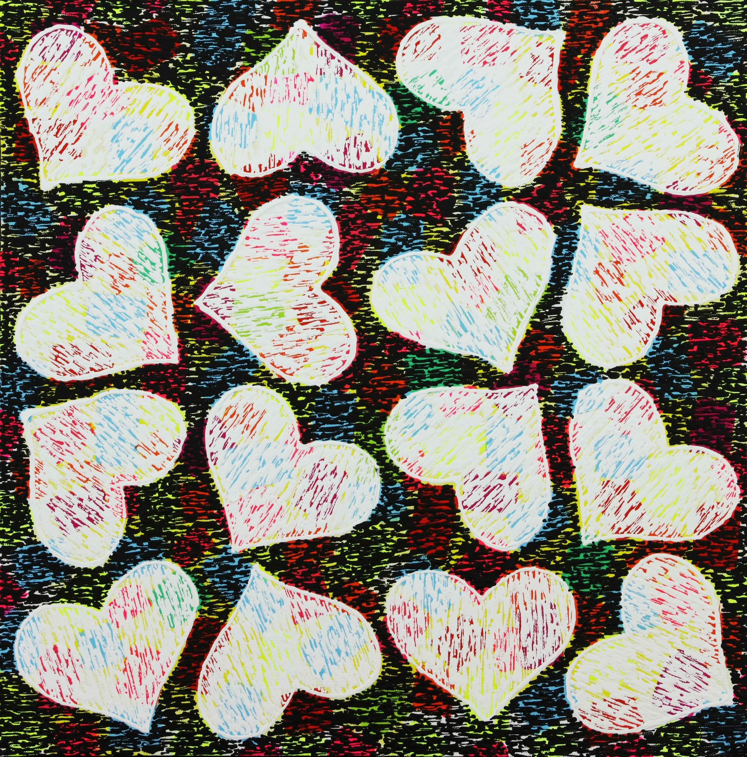 Colors of Love- 20"H x 20"W x 2.5"D