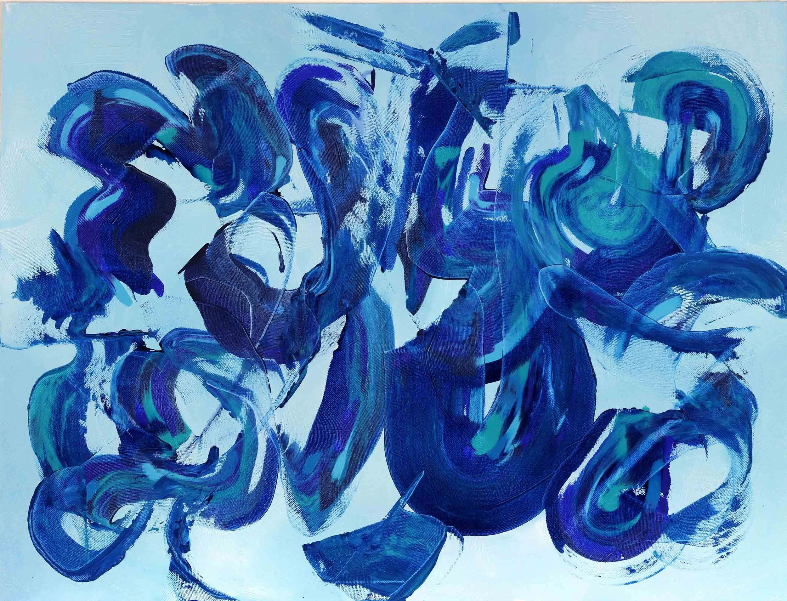 Blue Lagoon 36"H x 48"W