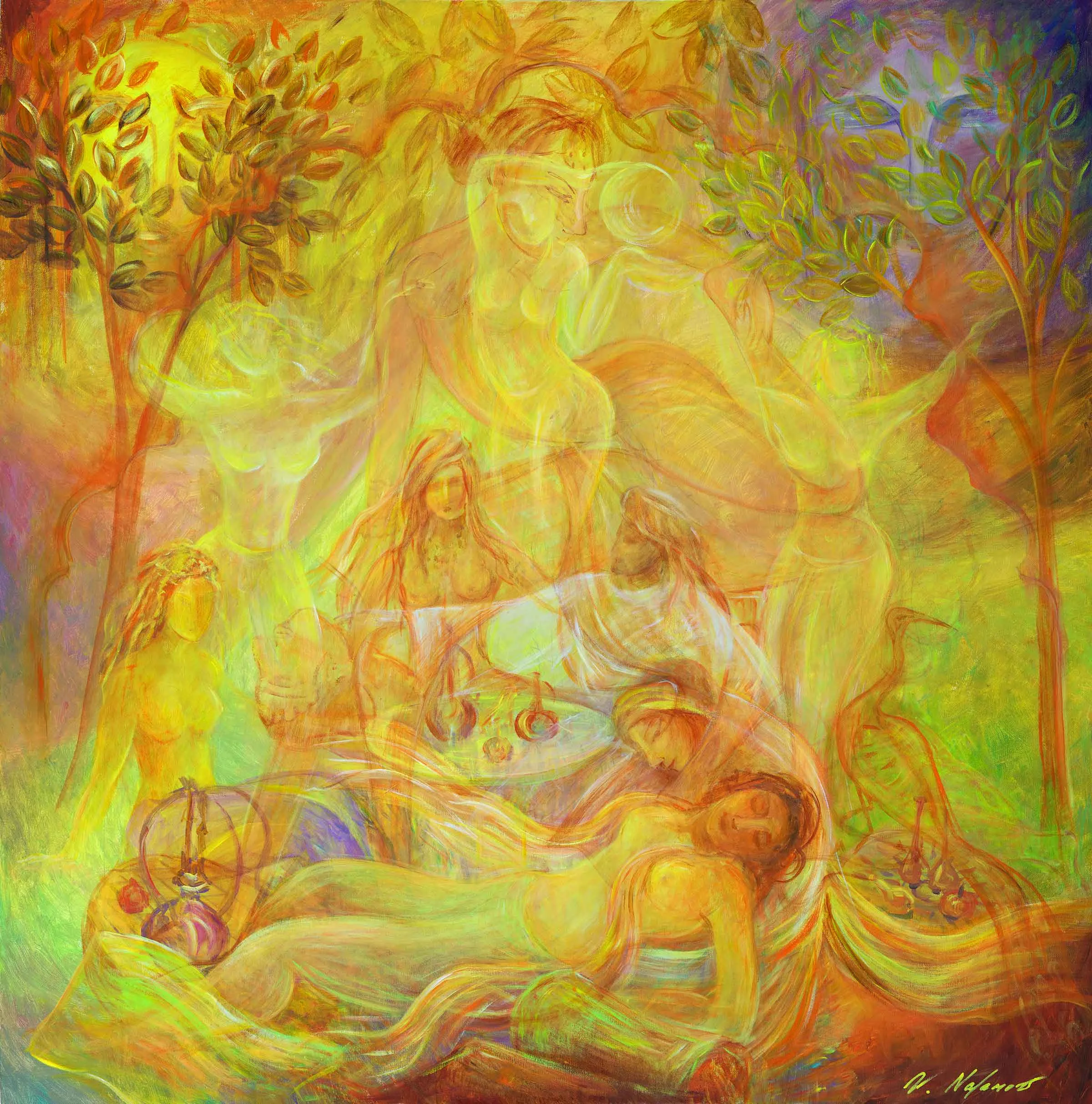 Pleasure 48"H x 48"W