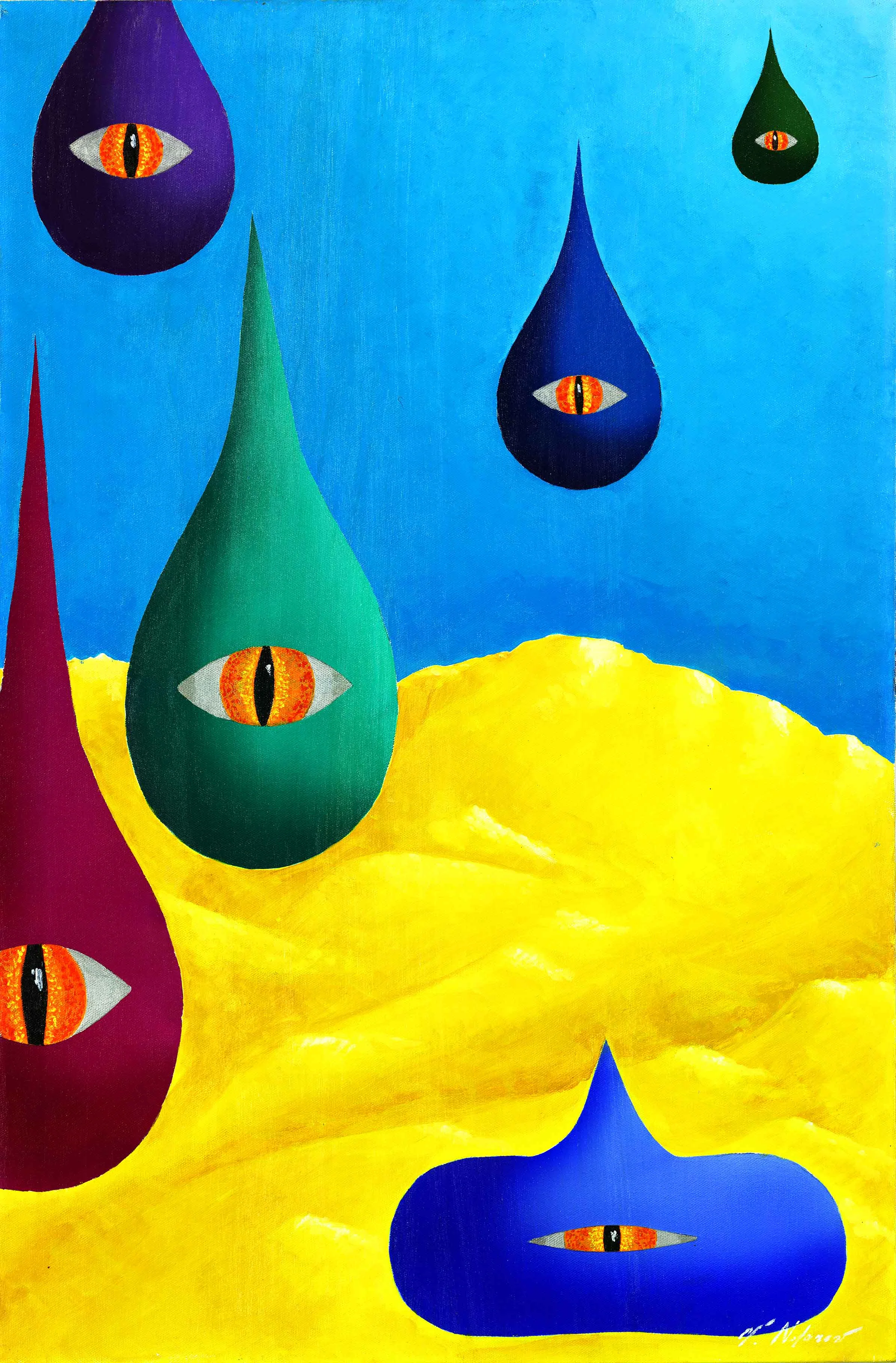 Dragon Eyes 30"H x 20"W