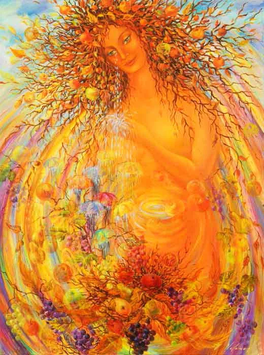 Harvest Goddess 48"H x 48"W