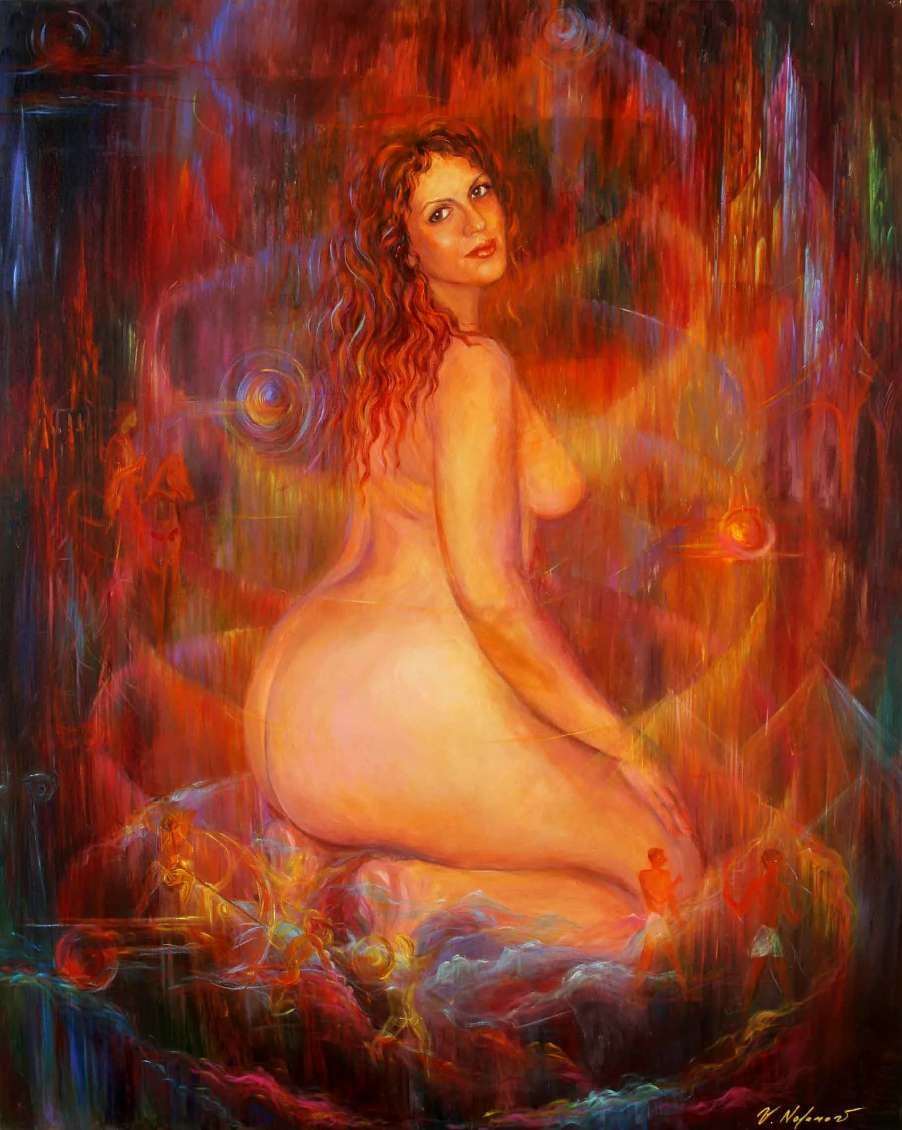 Woman 60"H x 48"W