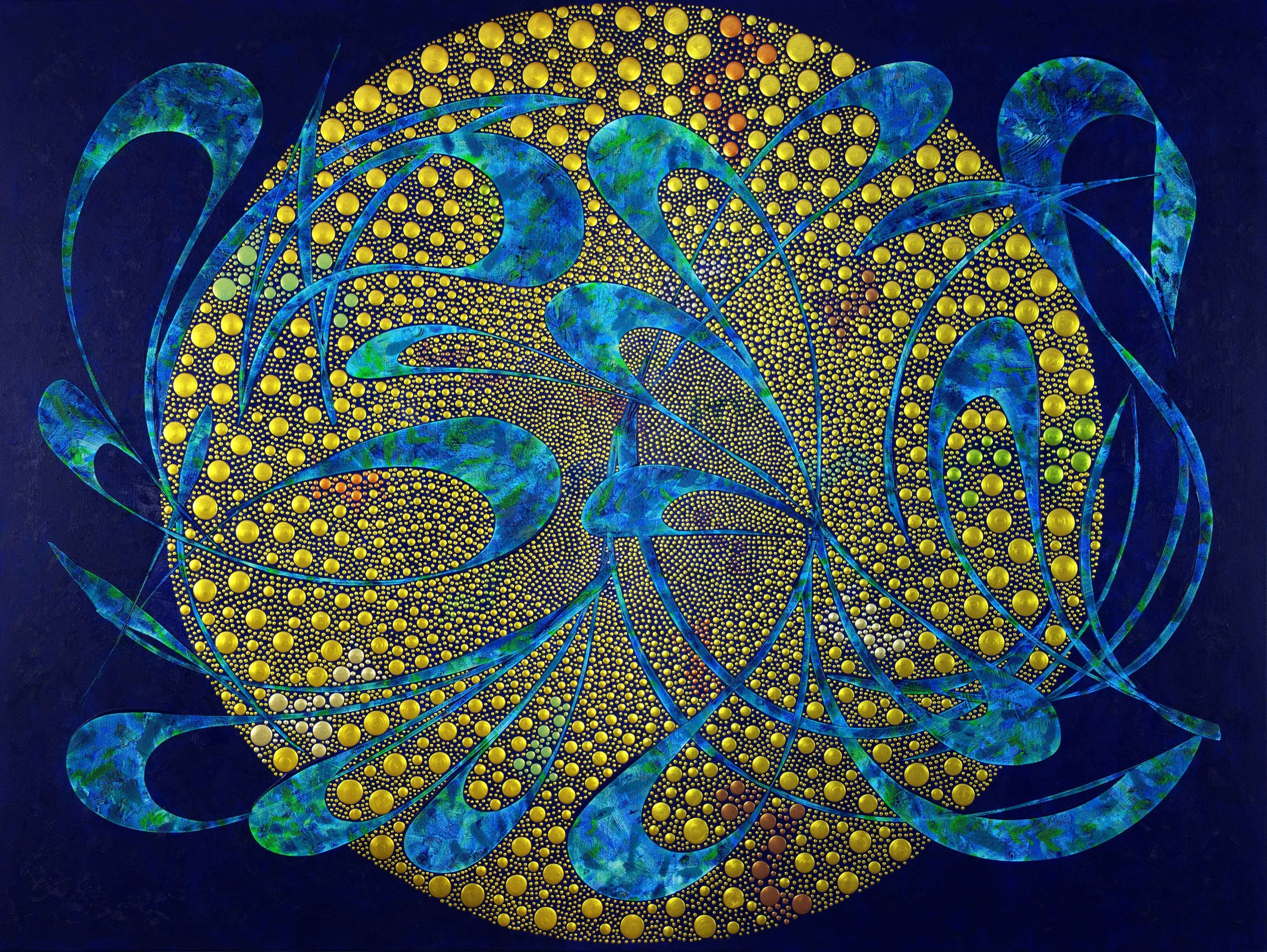 Hearts Composed of The Harmony of Stars 72"H x 96"W