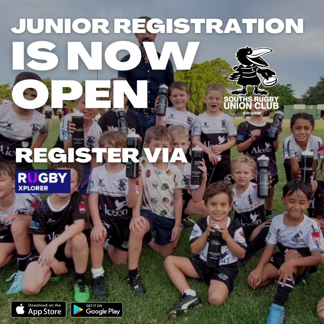 JUNIOR REGISTRATIONS ARE NOW OPEN

Join the Souths Rugby family in 2024 for an exciting season! Junior registrations are now open for our Mini Magpies to our Junior Colts. 

Registration is via the Rugby Xplorer app, for an easy guide on how to regis