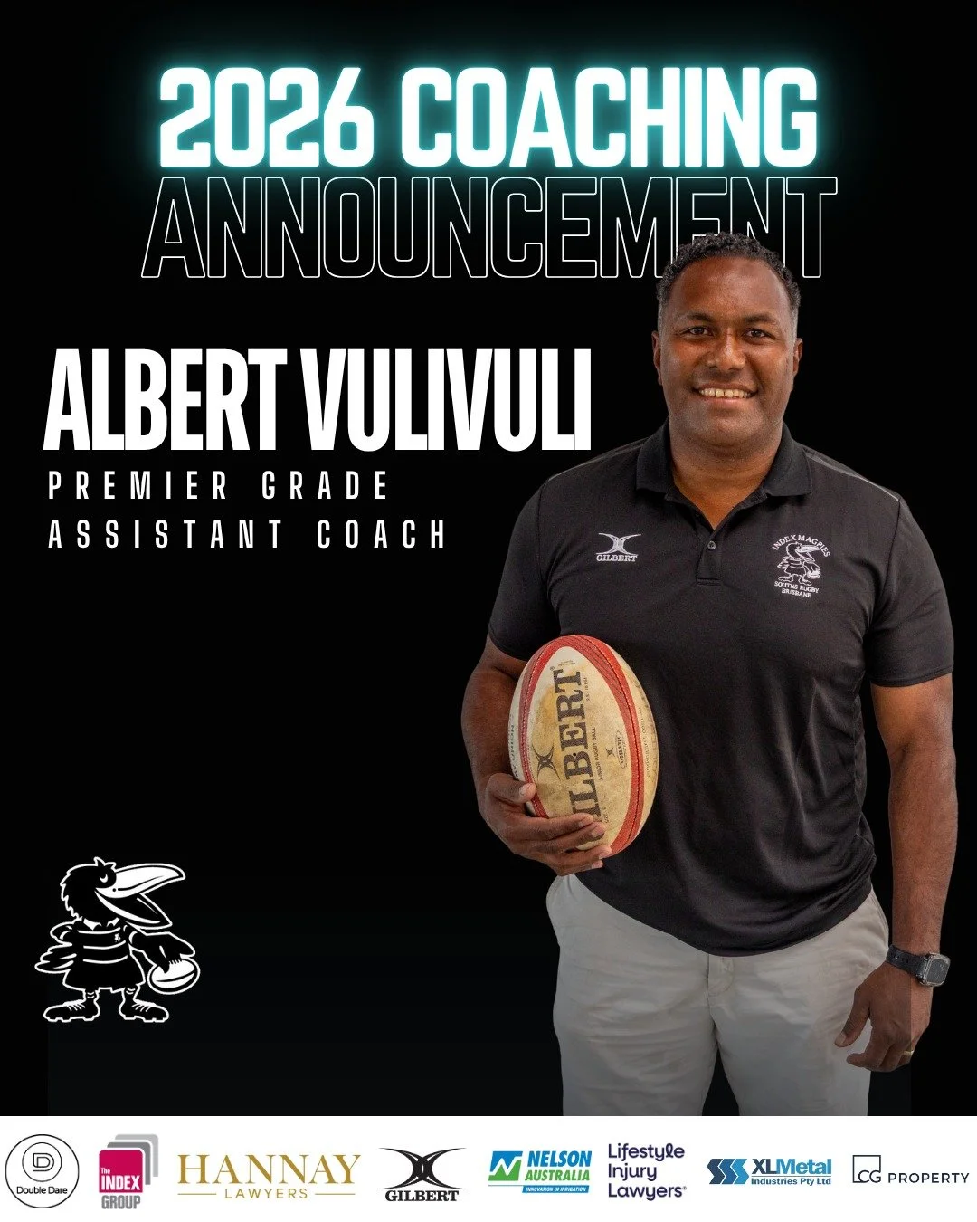 .
📣 2026 Premier Grade Coaching Team Update!!

We&rsquo;re excited to announce the assistant coaches who will be joining Head Coach Adrian Thompson for the 2026 season! 👏

⚪️⚫ Albert Vulivuli
⚪️⚫ Paul Keene
⚪️⚫ Ben Armstrong

This experienced group
