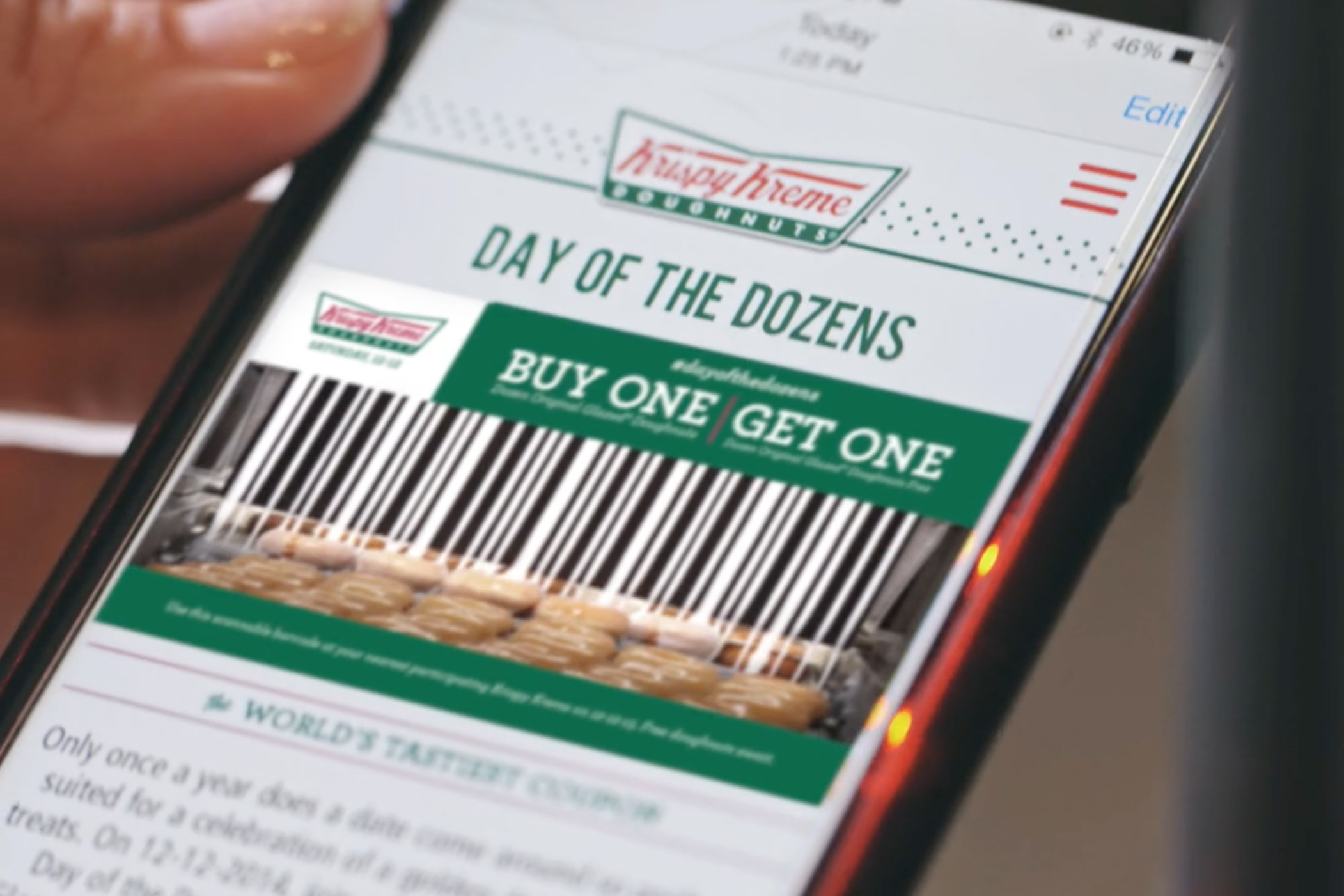 Krispy Kreme Worlds Tastiest Coupon Barcode.png