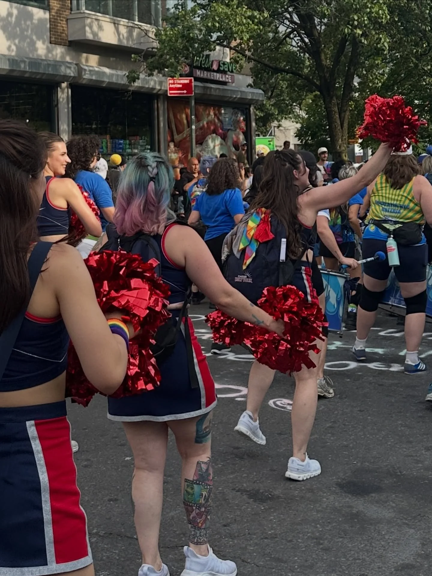 When your performance ends in a double rainbow, you know you did something right 🌈🌈

Thanks for having us Sunnyside!
&bull;
&bull;
&bull;
#sunnypride #cheernewyork #501c3 #pride #pcapridetour @sunnysideshines