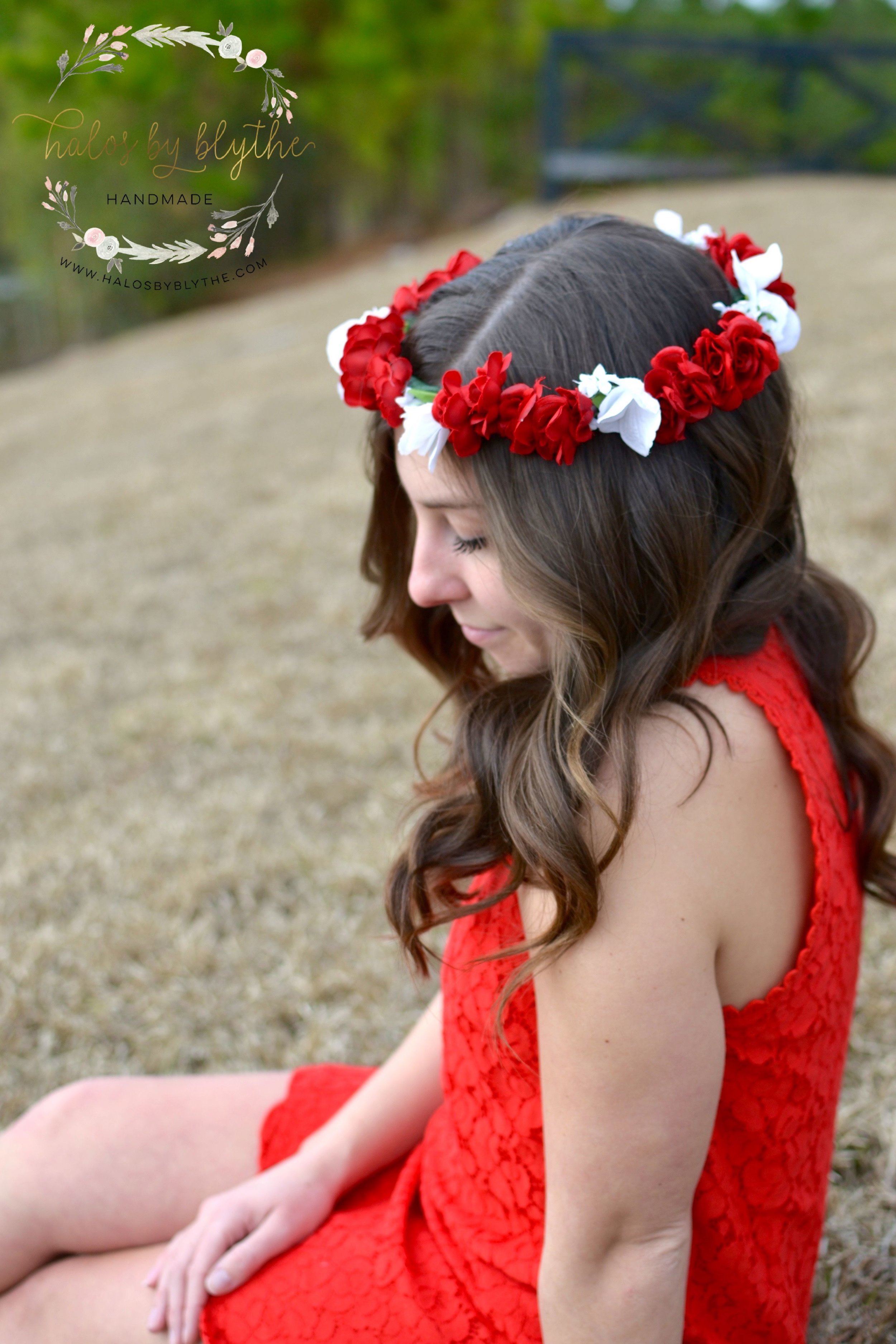 Cupid's Heart floral halo