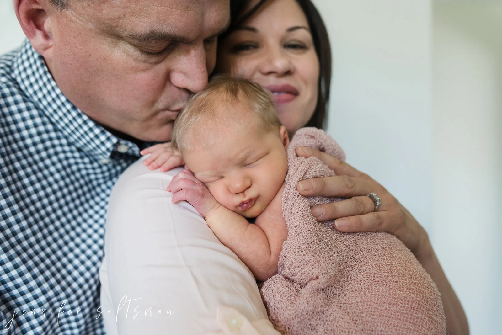 Newborn Girl with Two Brothers