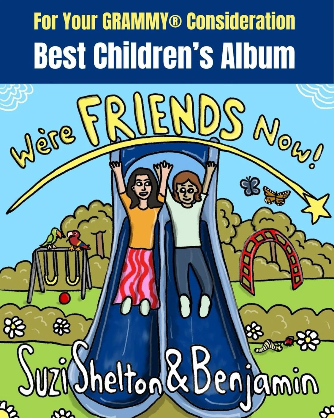 We&rsquo;re Friends Now is officially on the GRAMMY&reg;️ ballot! We cannot wait for you to hear it, if you haven&rsquo;t already. Produced by Dean Jones, featuring @hottoastmusicco, @littlemissannmusic, and @kidslalala, it celebrates friendship- one